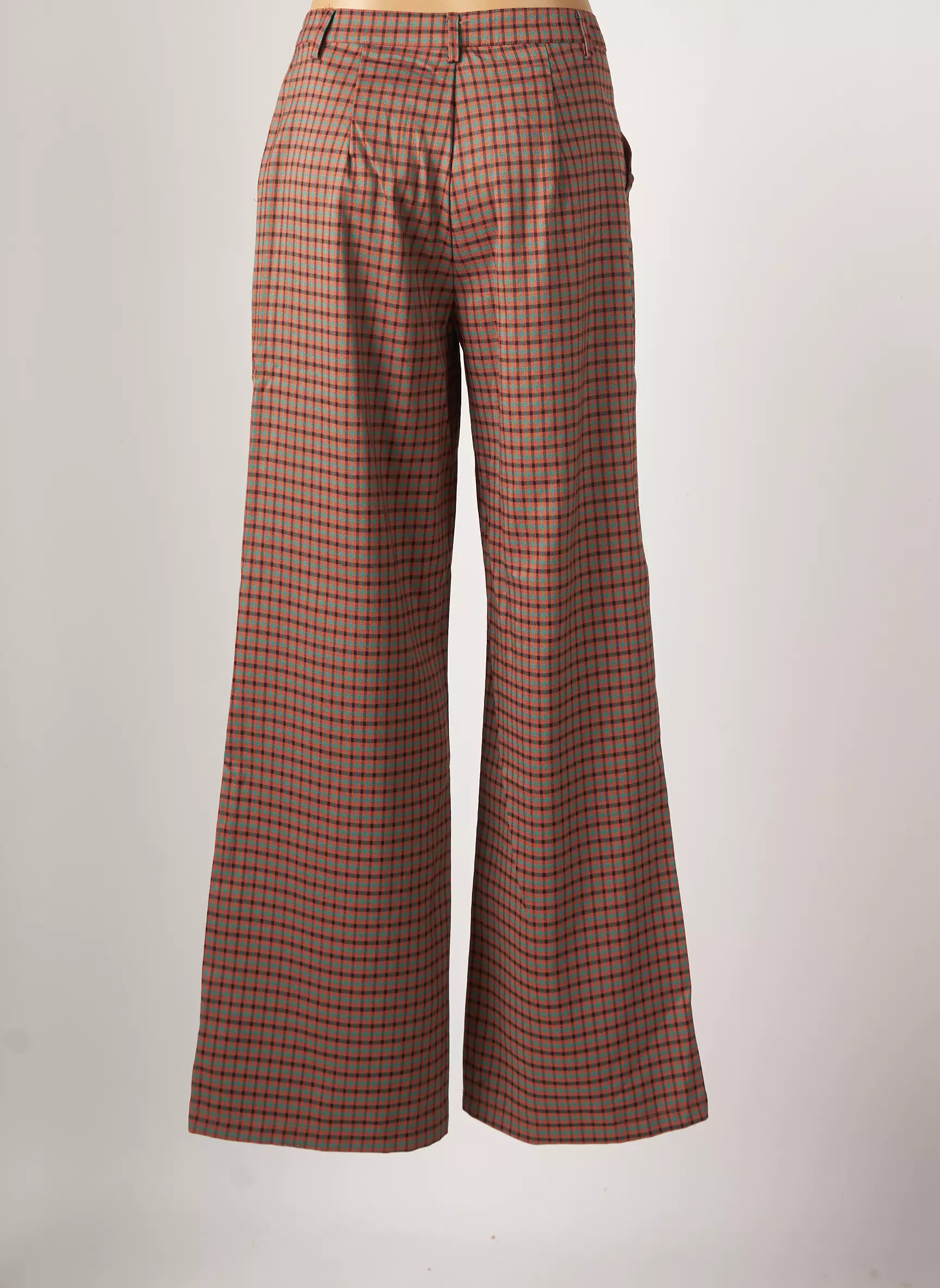 Compania Fantastica Pantalons Flare Femme couleur marron