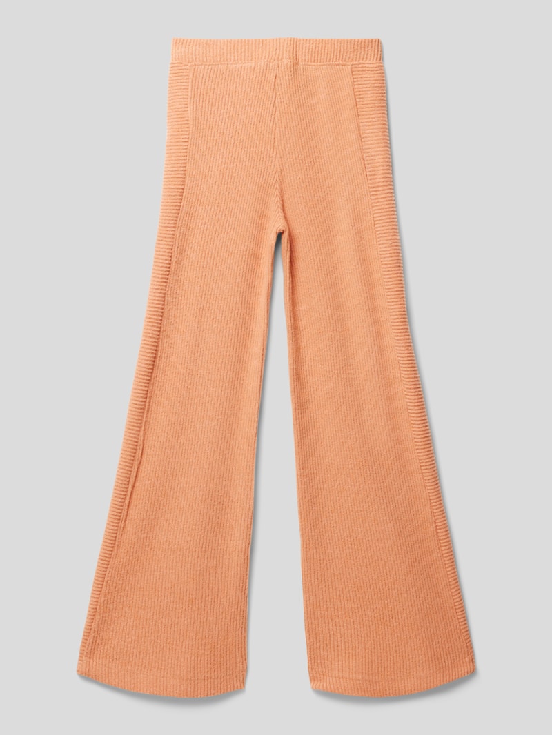 Hose in Ripp-Optik Modell 'COSY' in apricot
