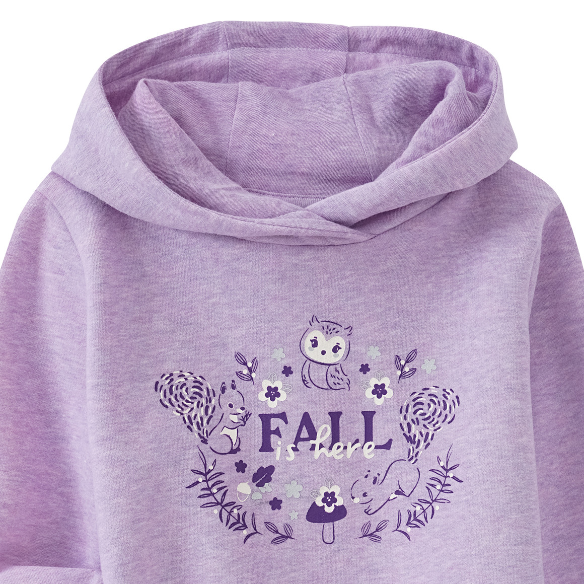 Mädchen Hoodie mit herbstlichem Print