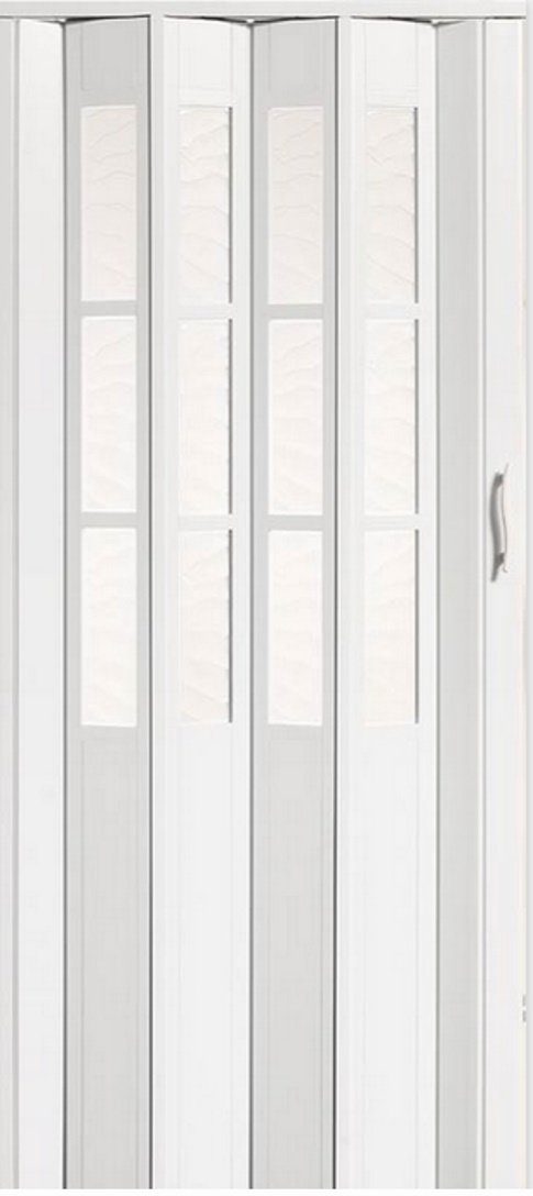 Vivaldi Falttür Schiebetür Tür weiß Fenster H. 203 cm B. bis 98,5 cm cl011