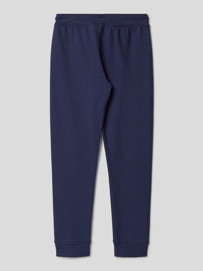 Sweatpants mit Motiv-Prints in blau