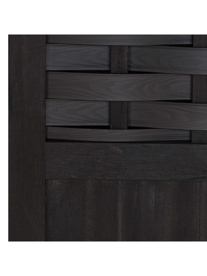 Homestyle4u 3-tlg. Paravent in Schwarz 120x170 günstig kaufen onesize