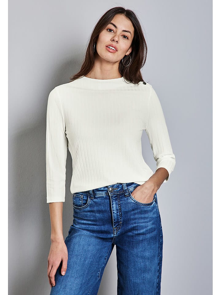 Street One Pullover in Creme günstig kaufen
