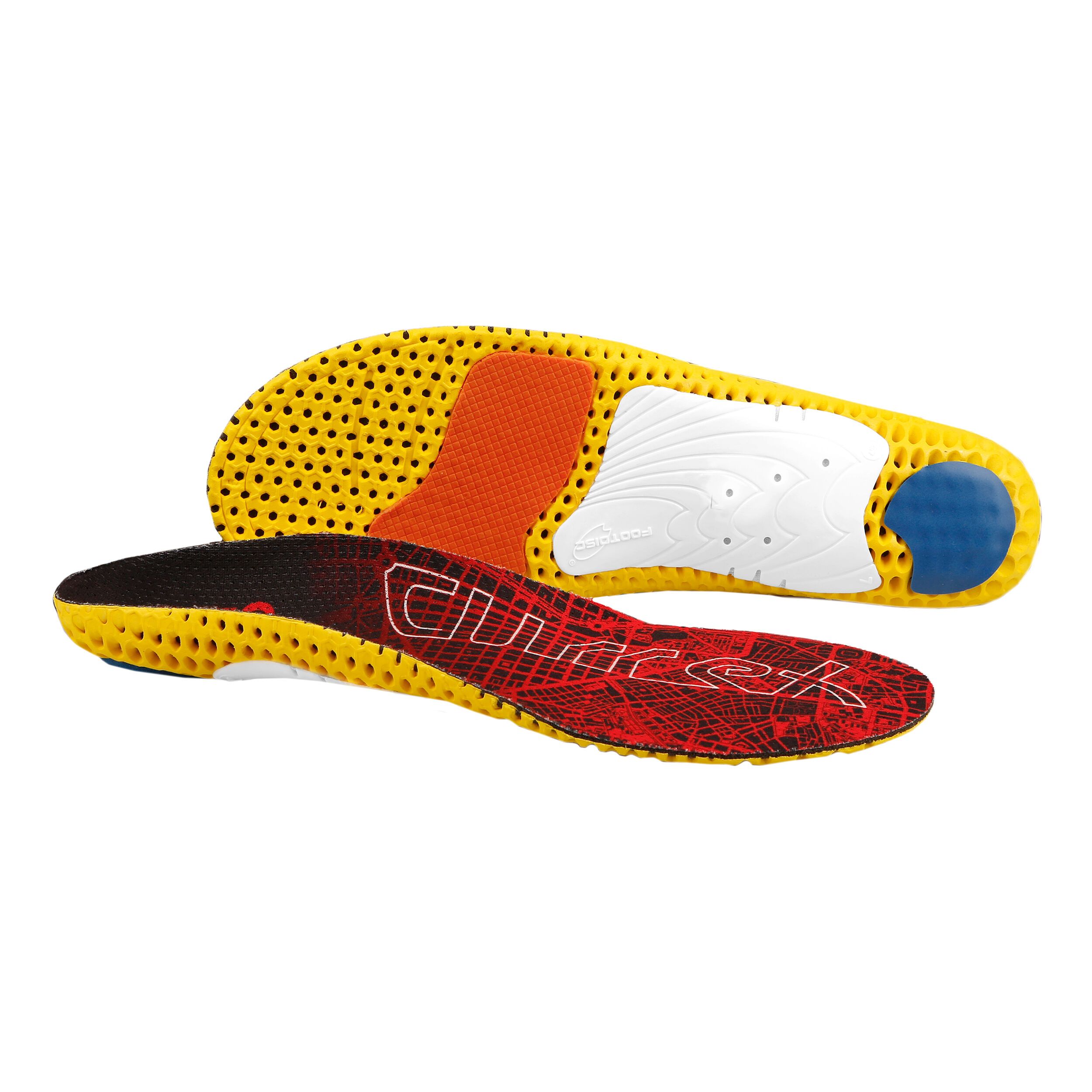 RunPro Low Einlegesohle - Rot, Gelb
