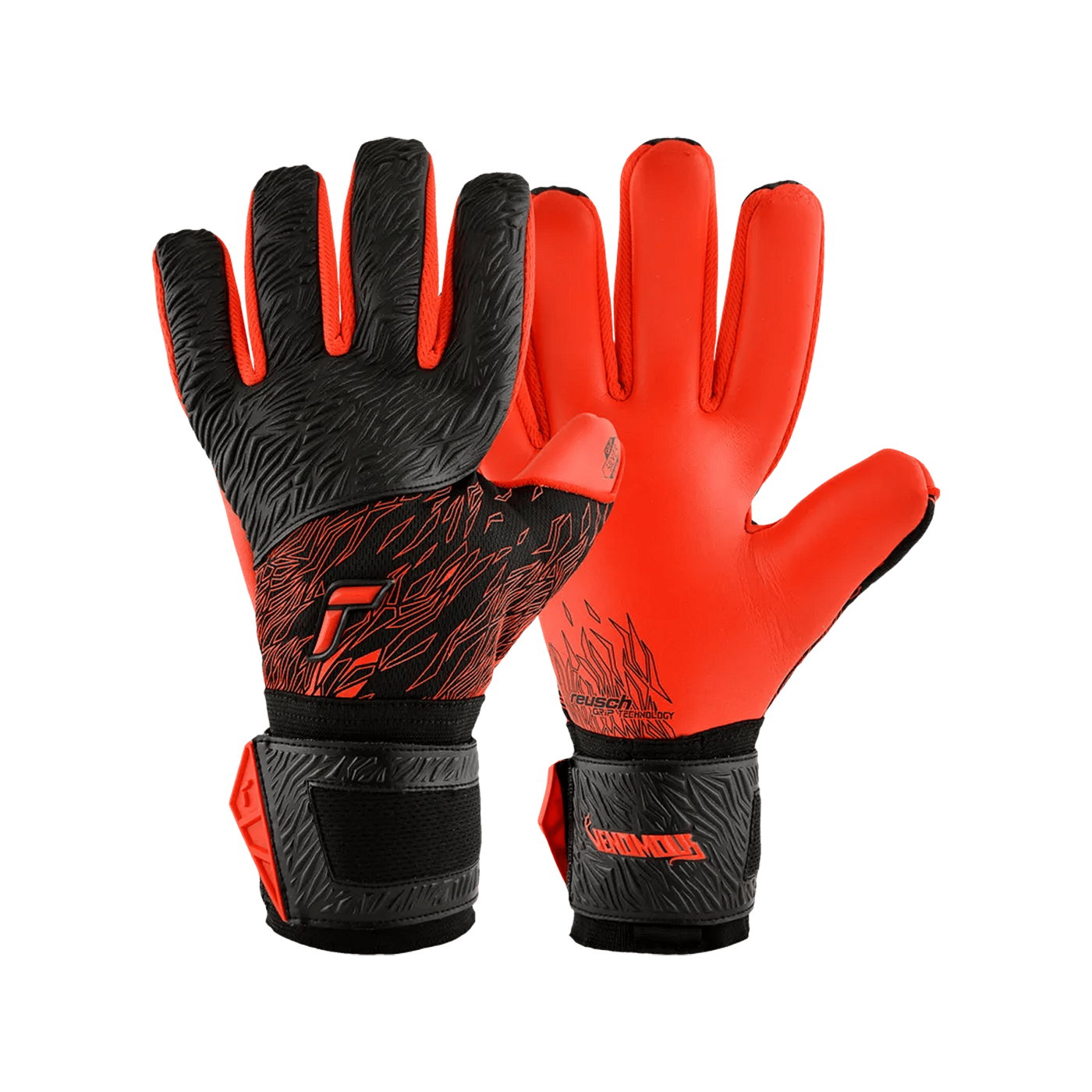 Reusch Venomous Silver NC TW-Handschuhe Schwarz Rot F7730