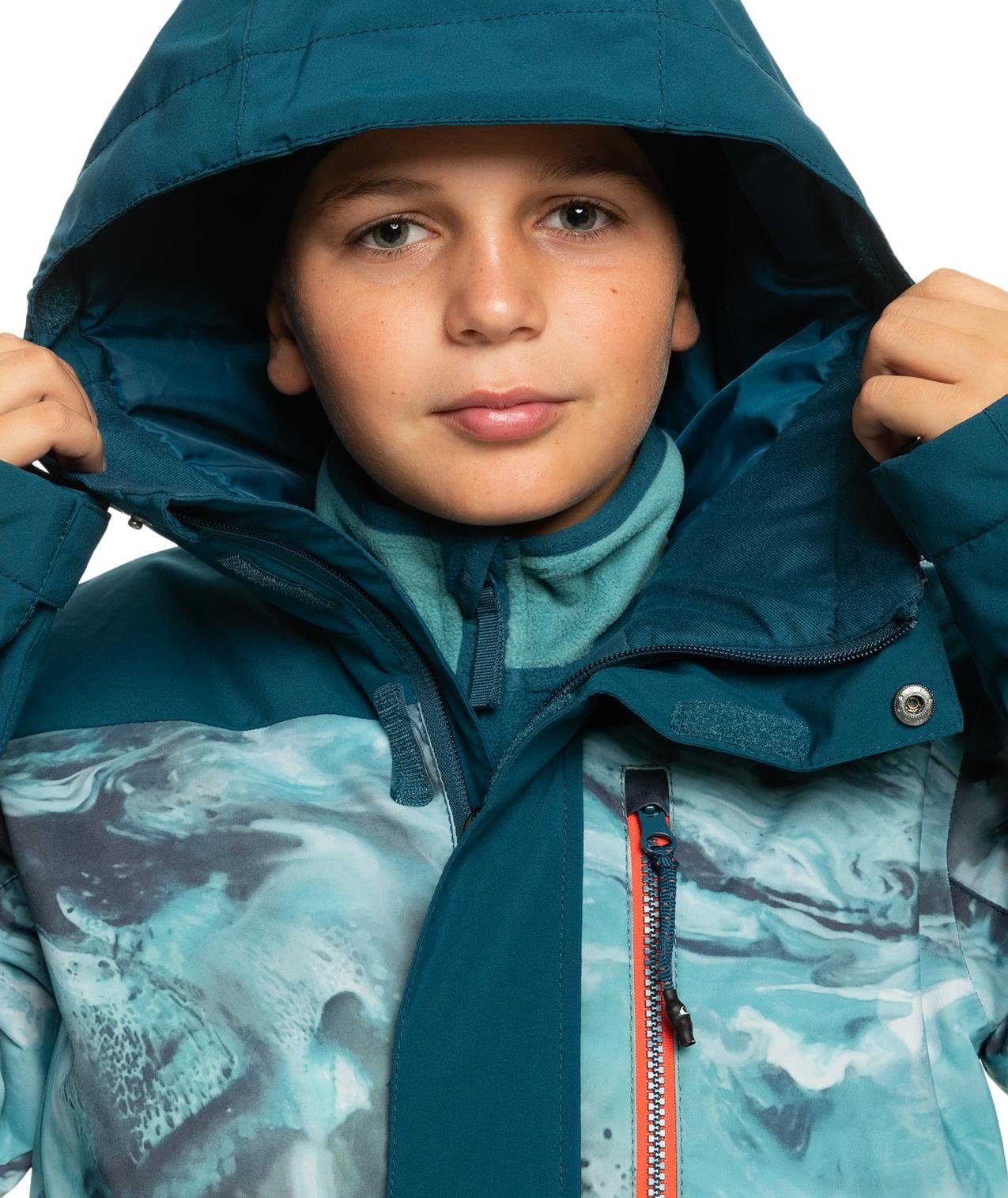 Quiksilver Skijacke Quiksilver Jungen Skijacke MISSION PRINTED BLOCK YOUTH