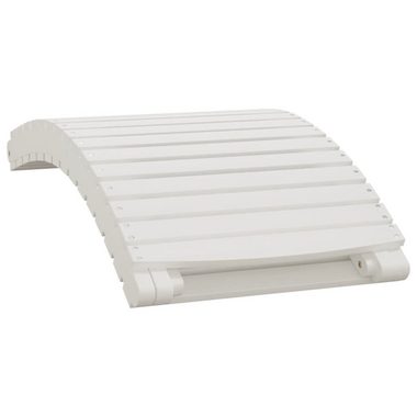 vidaXL Wellnessliege Sonnenliege Weiß 184x55x64 cm Massivholz Akazie