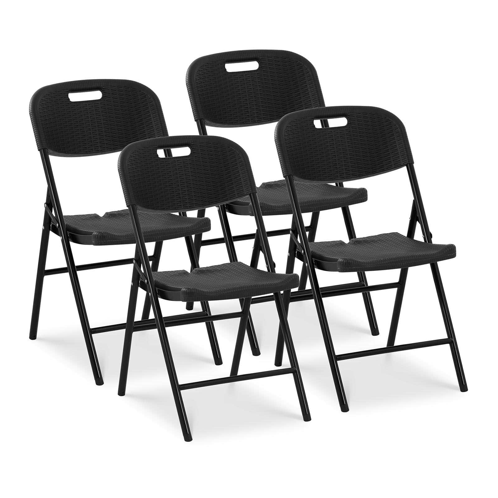 Royal Catering Faltstuhl 4er-Set Klappstühle Faltstuhl Stuhl klappbar 180 kg Stahl Polyethylen