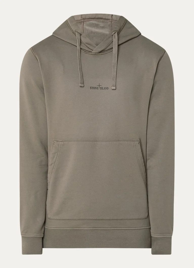 Φούτερ Stone Island 66283 με λογότυπο και στάμπα στο πίσω μέρος