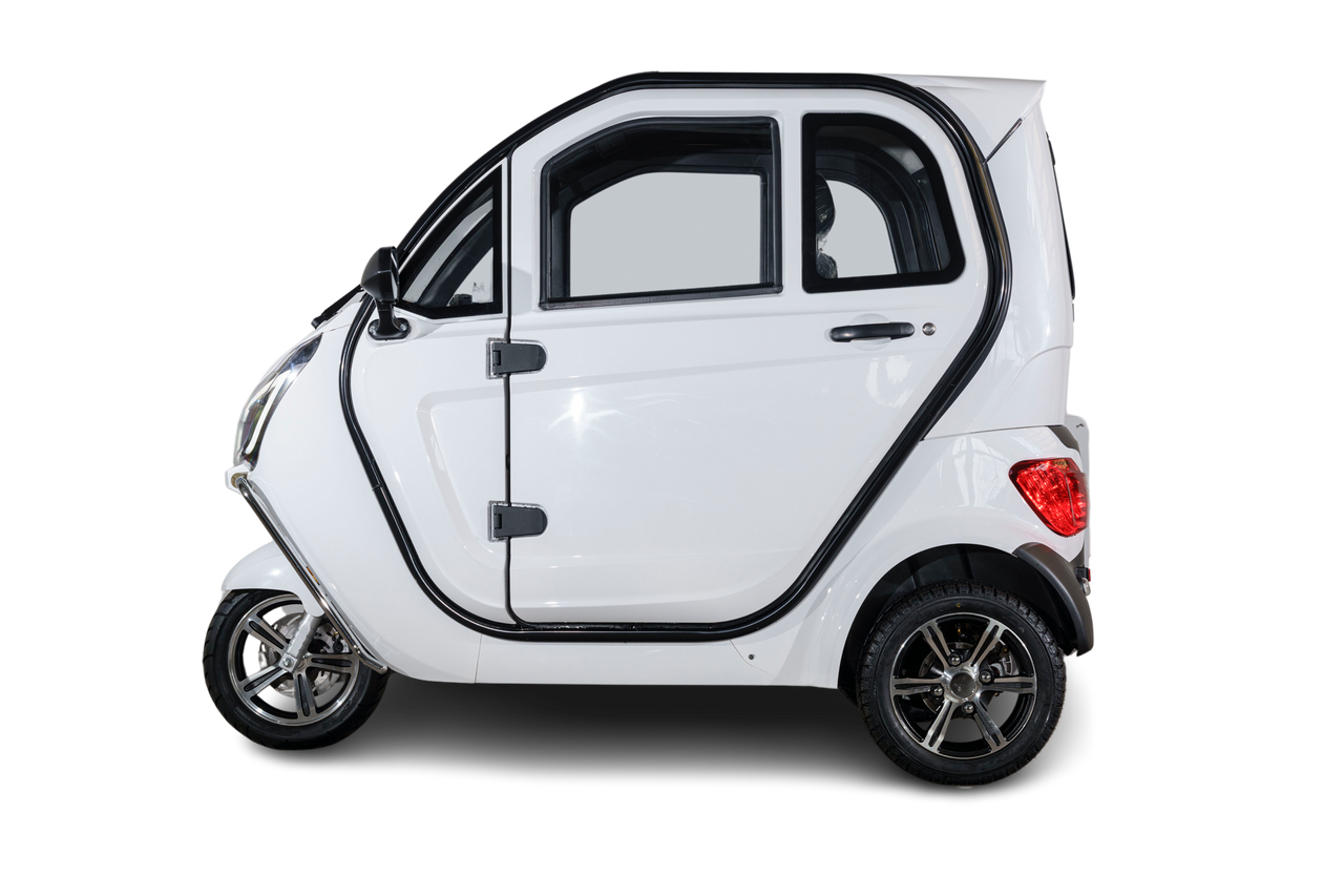Stormborn Y8 Kabinenroller - 2 kW, Blei-Gel-Akku, 25 o. 45 km/h, weiß