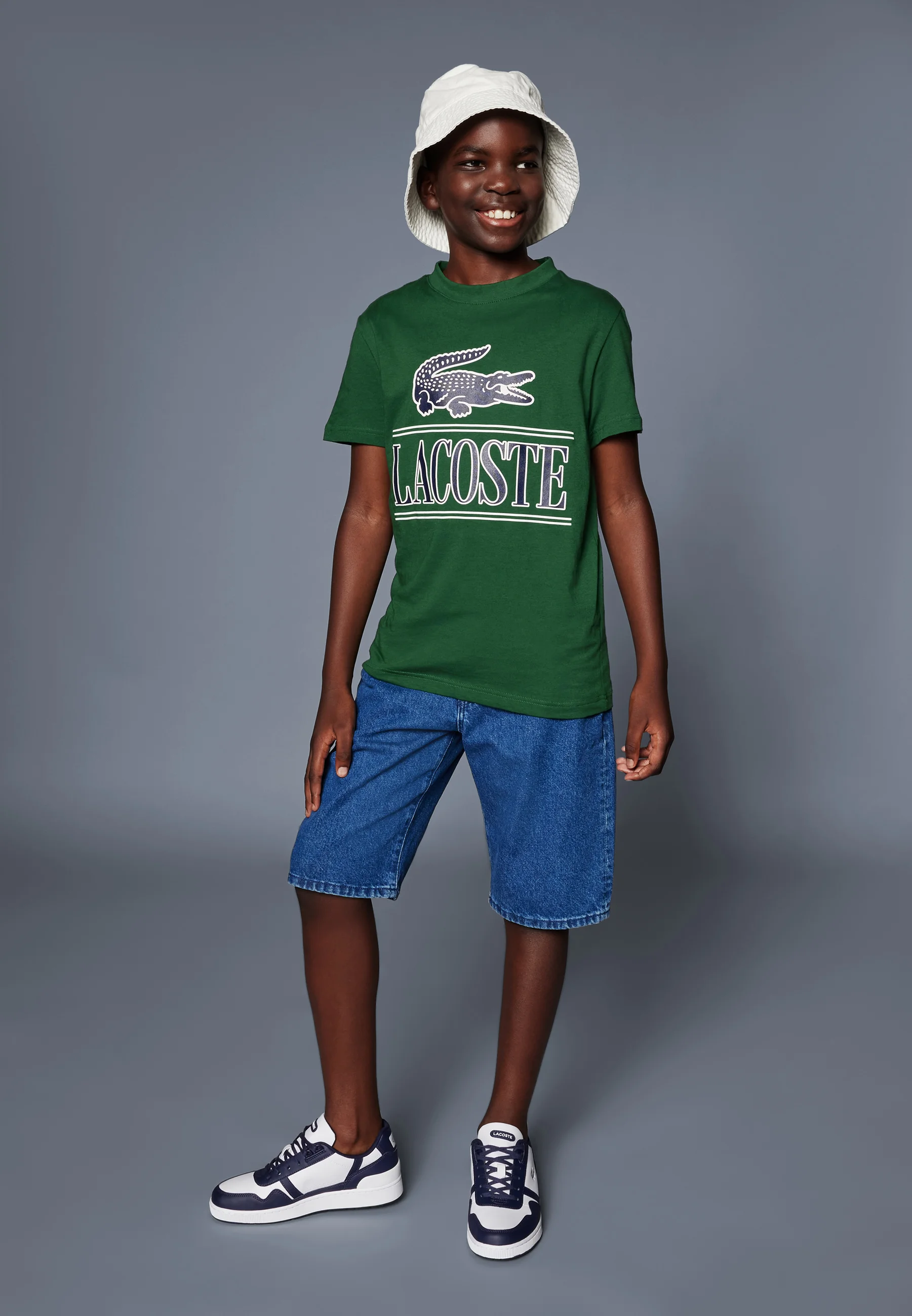 Lacoste TEE BIG CROCO AND SCRIPT - Camiseta con estampado
