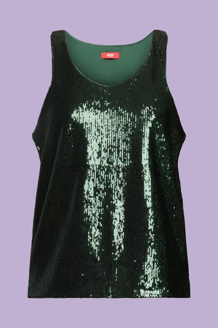 Tanktop mit Pailletten