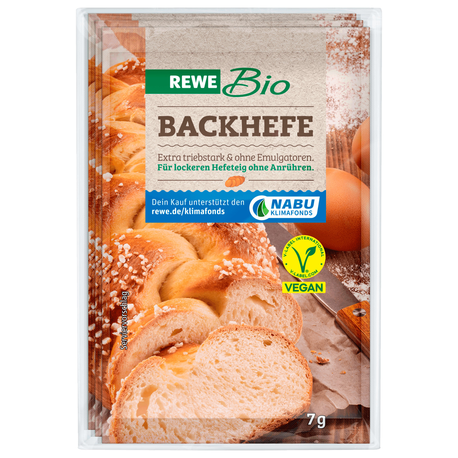 REWE Bio Backhefe 3x7g