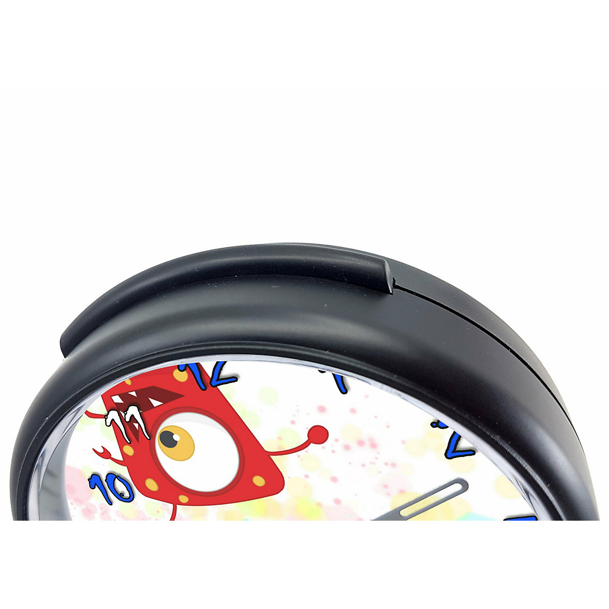 Kinder Funkwecker personalisiert mit Namen Monster Atom-/Funkuhr, 12-Stunden-Anzeigeformat, Schlummerfunktion, Nachtlicht, Geräuschlos/Ohne Ticken