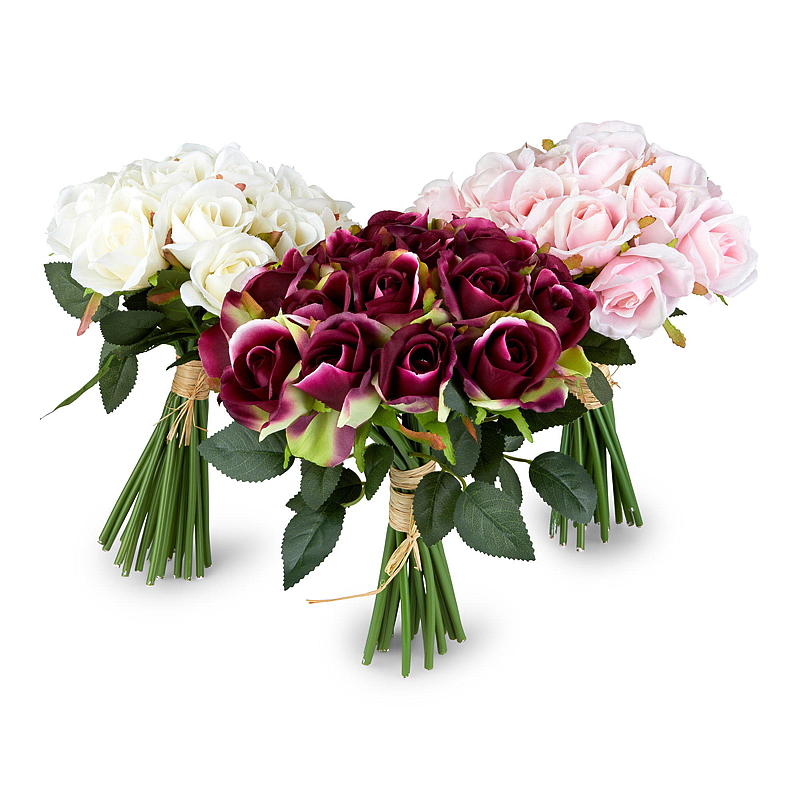Home Rosebukett 20 stk h 30 cm