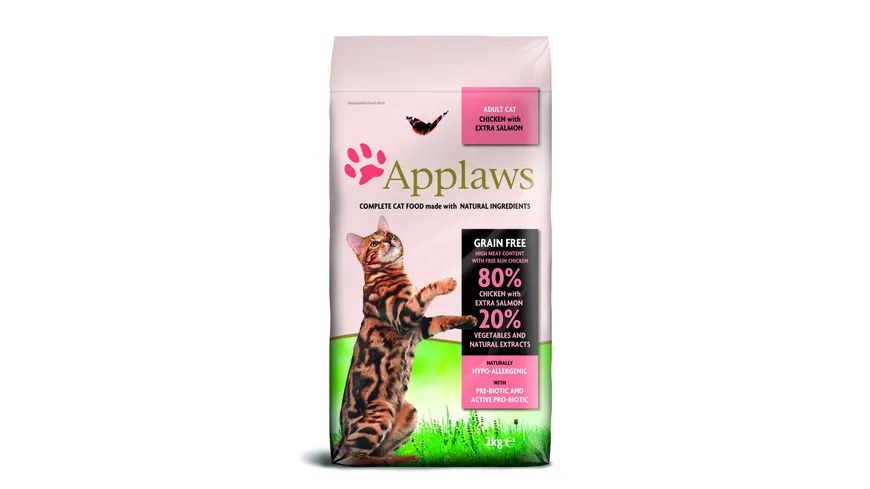 Applaws Katzentrockenfutter Huhn & Lachs 2kg 2 kg