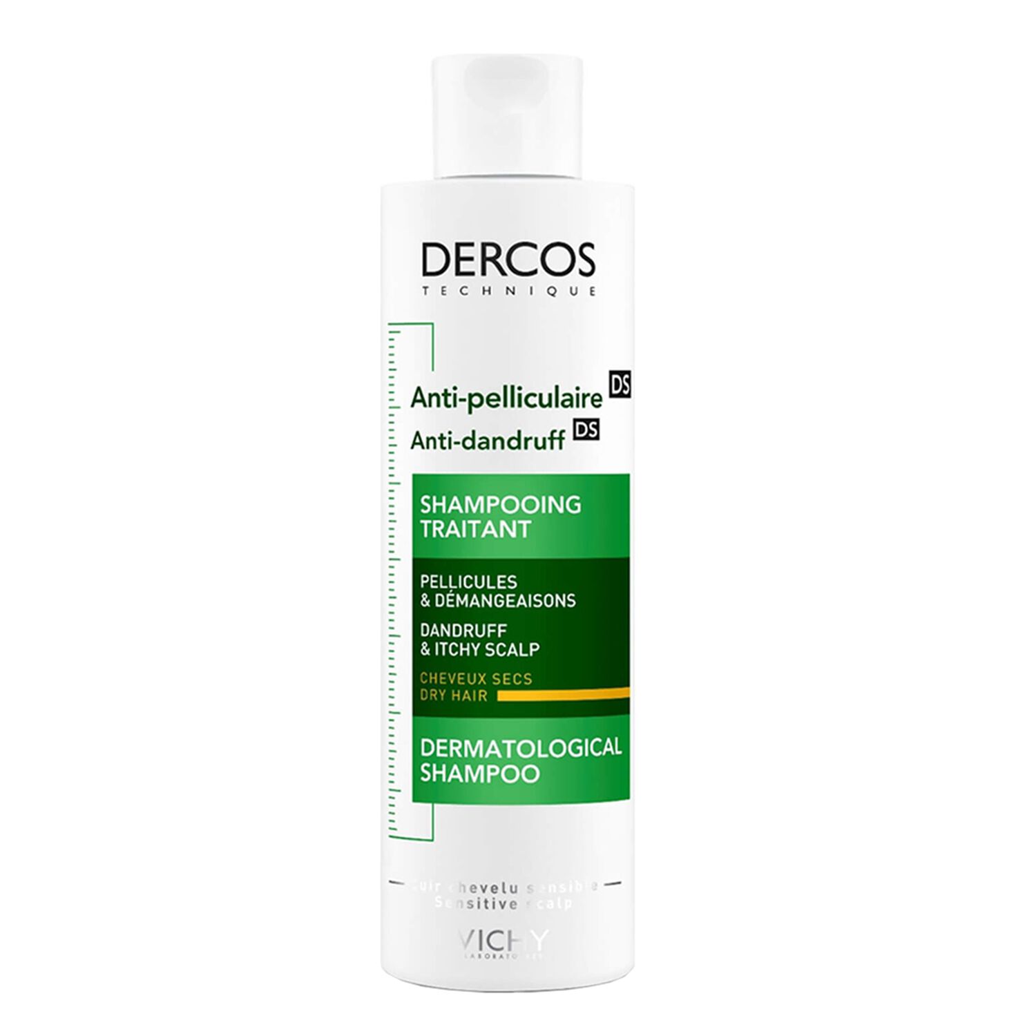 Vichy Dercos Technique Anti-Pelliculaire Shampooing Cheveux Secs 200 ml