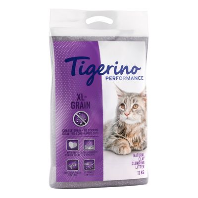 Tigerino Performance XL-Grain Katzenstreu – Babypuderduft