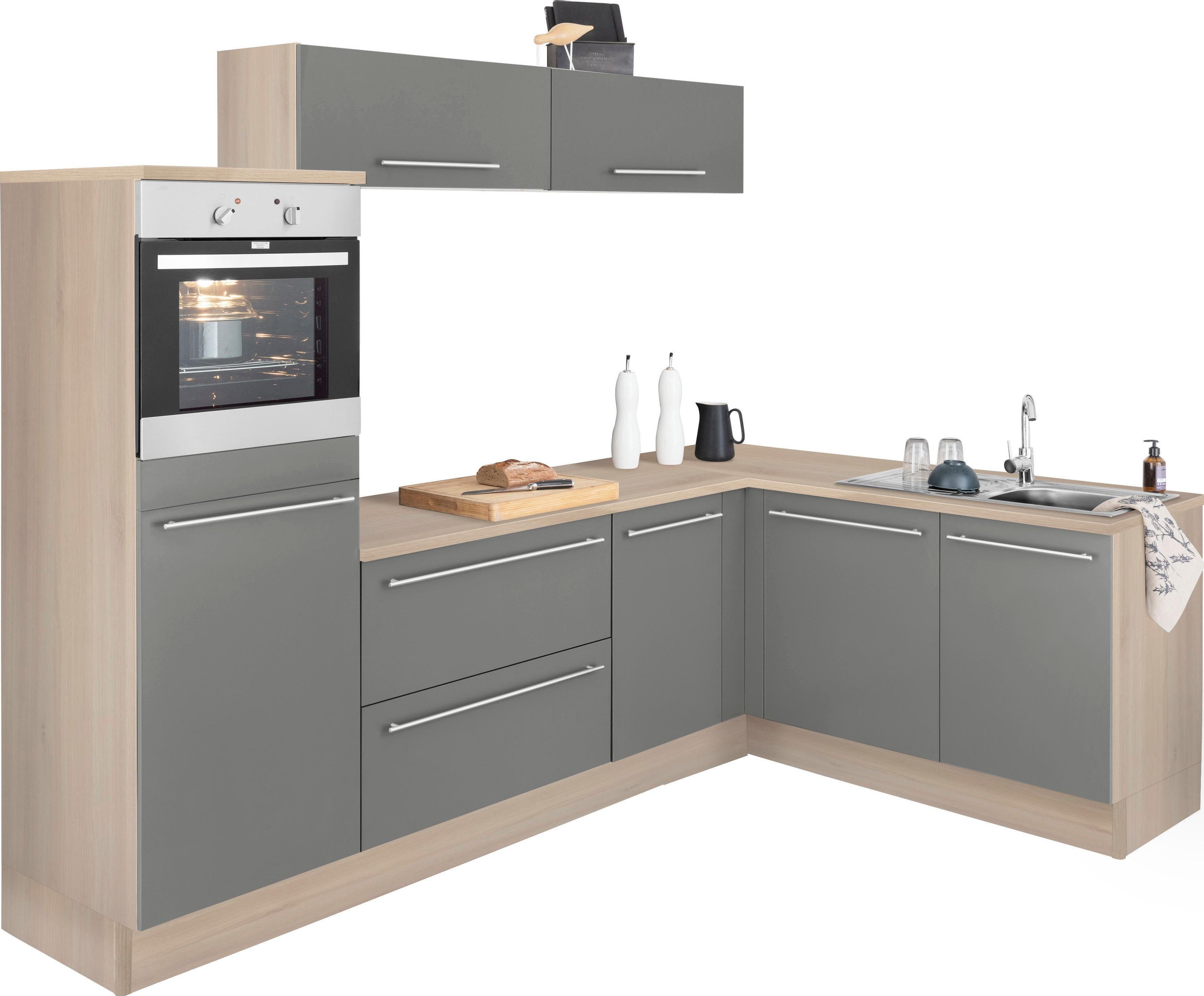 OPTIFIT Winkelküche Bern, Stellbreite 265x175 cm, wahlweise mit E-Geräten