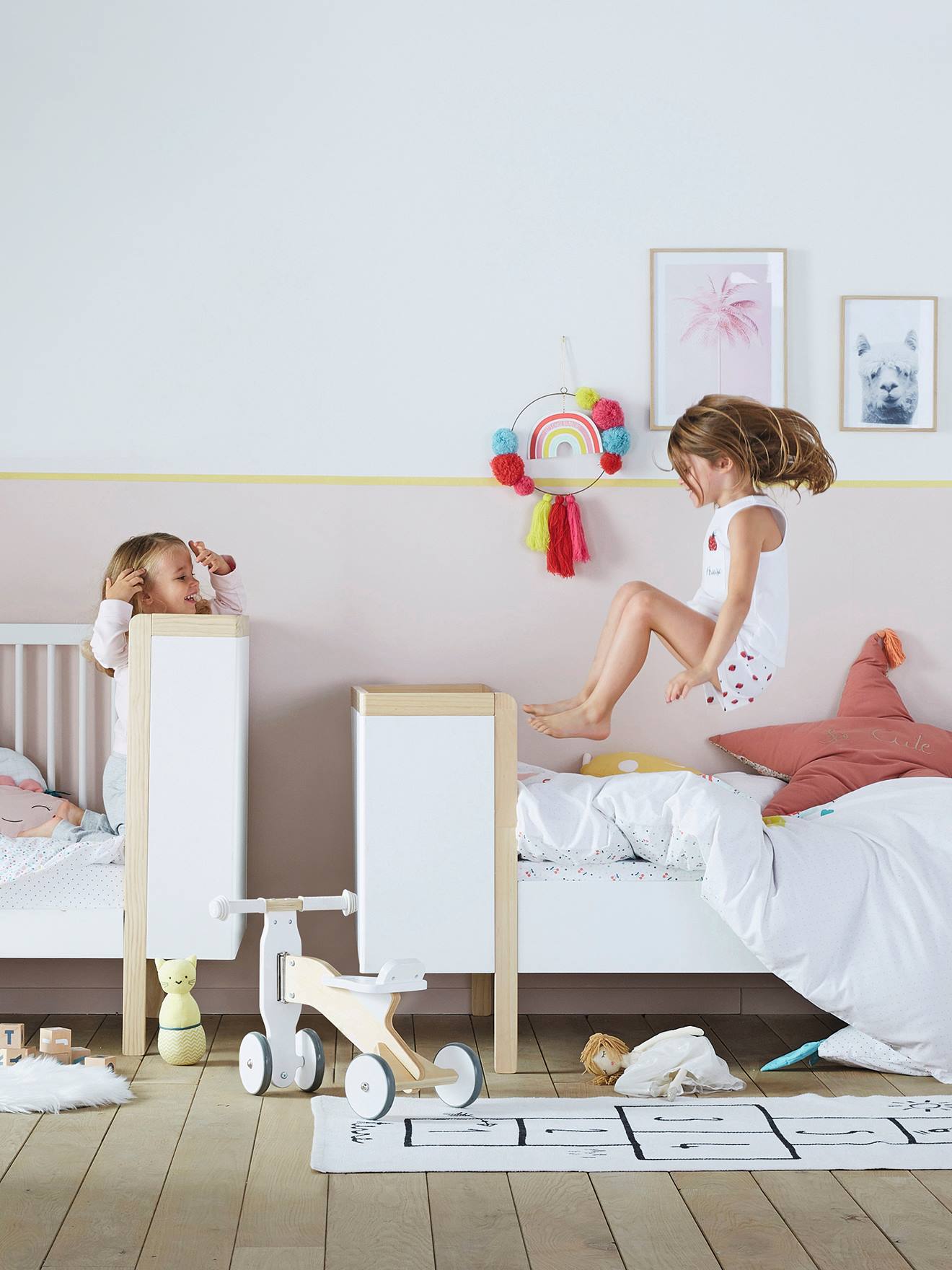 Porteur en bois FSC® blanc