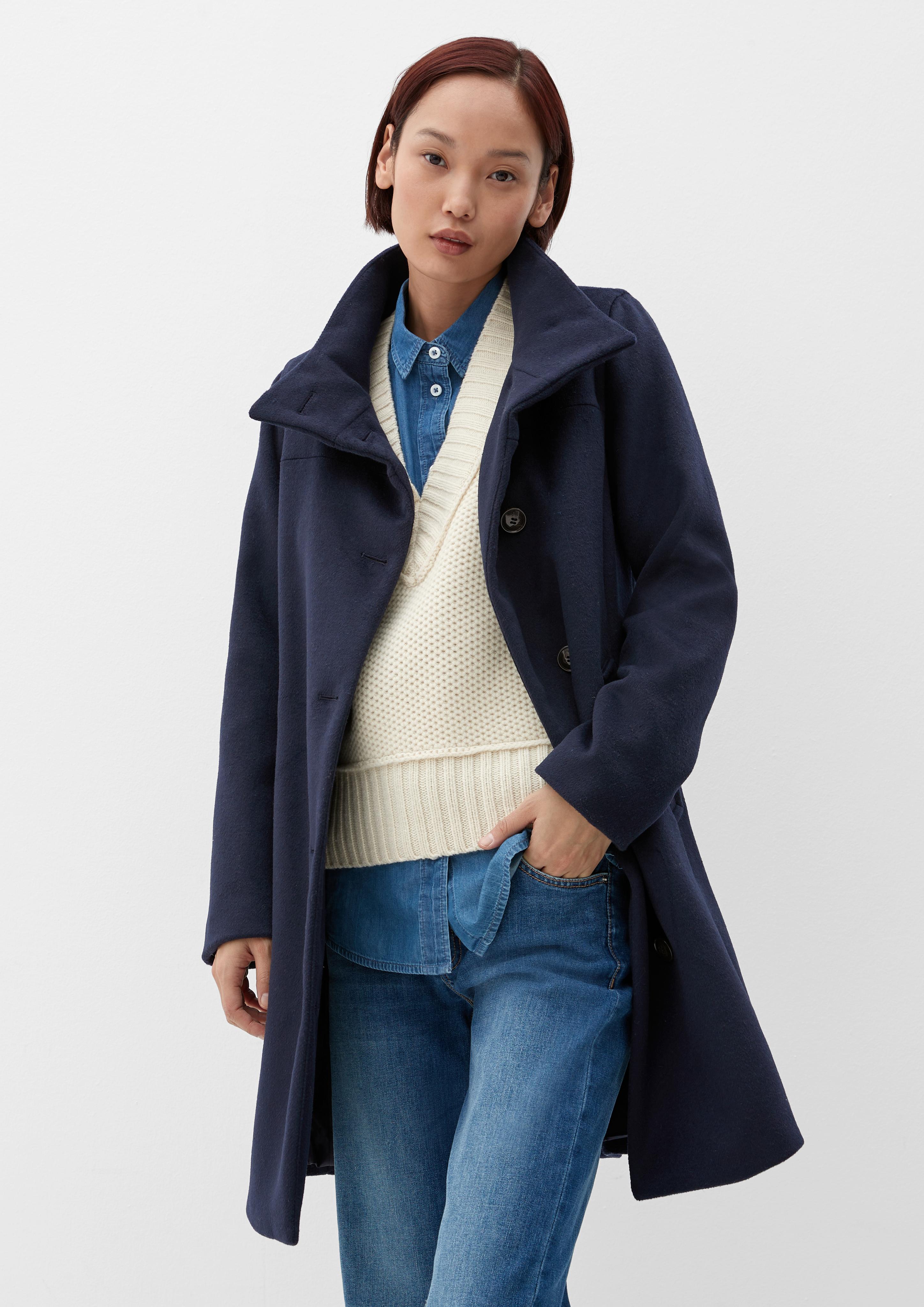 Wollmixmantel in klassischem Look  2116948-5959