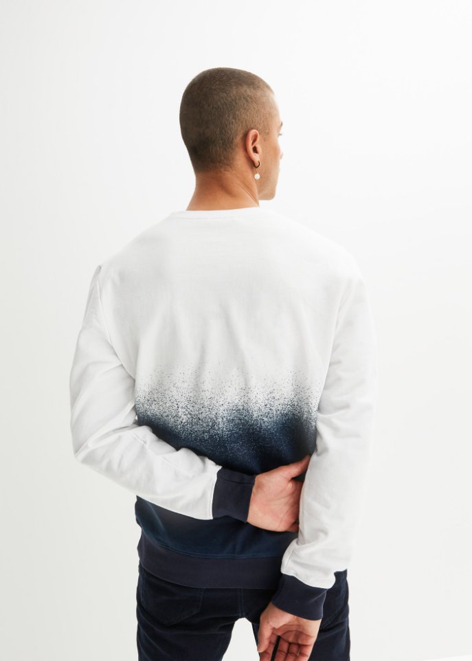 Sweatshirt mit recyceltem Polyester, Farbverlauf
