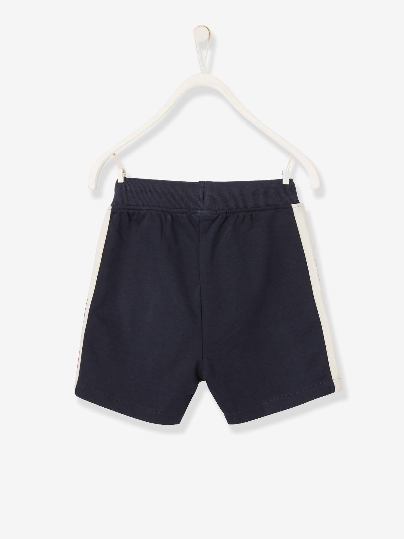 Vertbaudet Jungen Sport-Shorts, Zierstreifen - marine