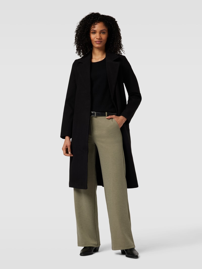 Mantel mit Leistentaschen Modell 'FORTUNEAYA' in black