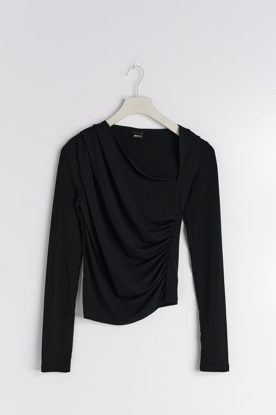 Ruched asymmetric top
