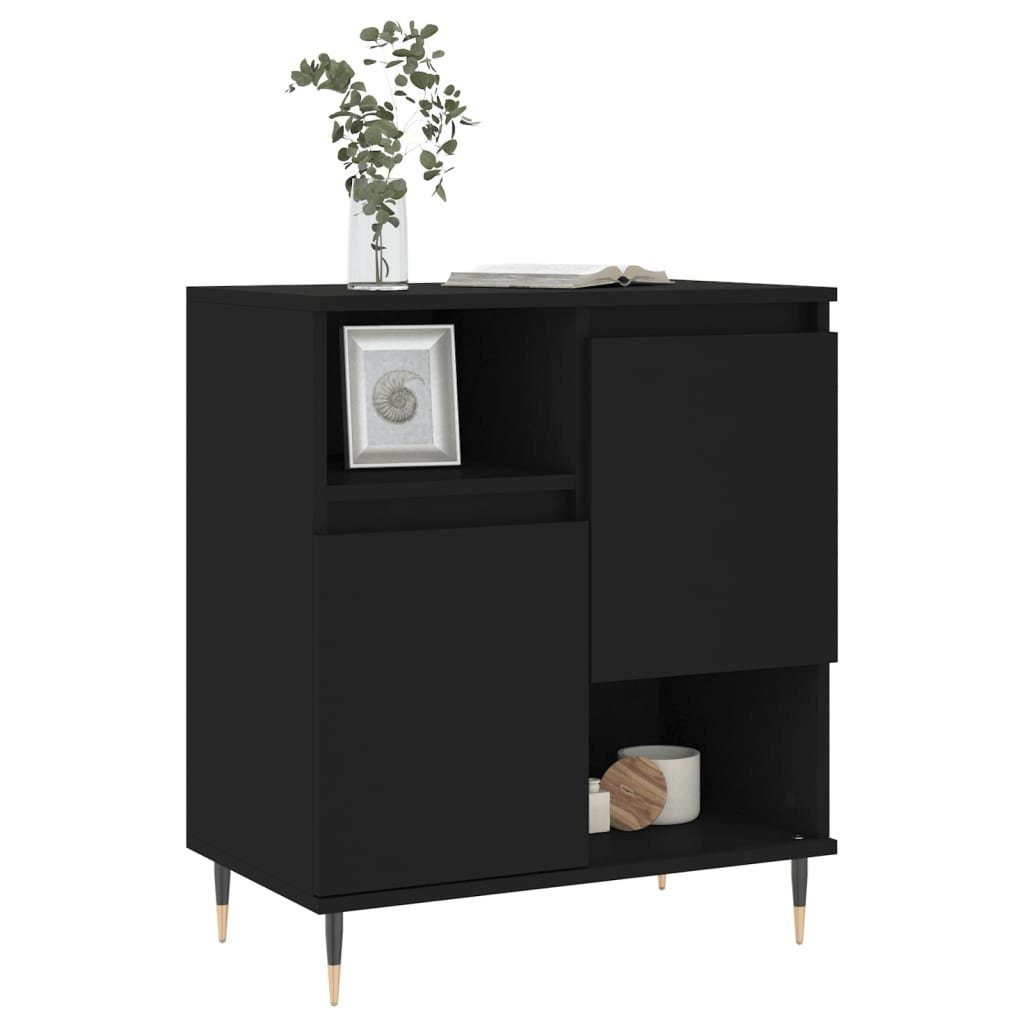 vidaXL Sideboard Sideboard Schwarz 60x35x70 cm Holzwerkstoff (1 St)