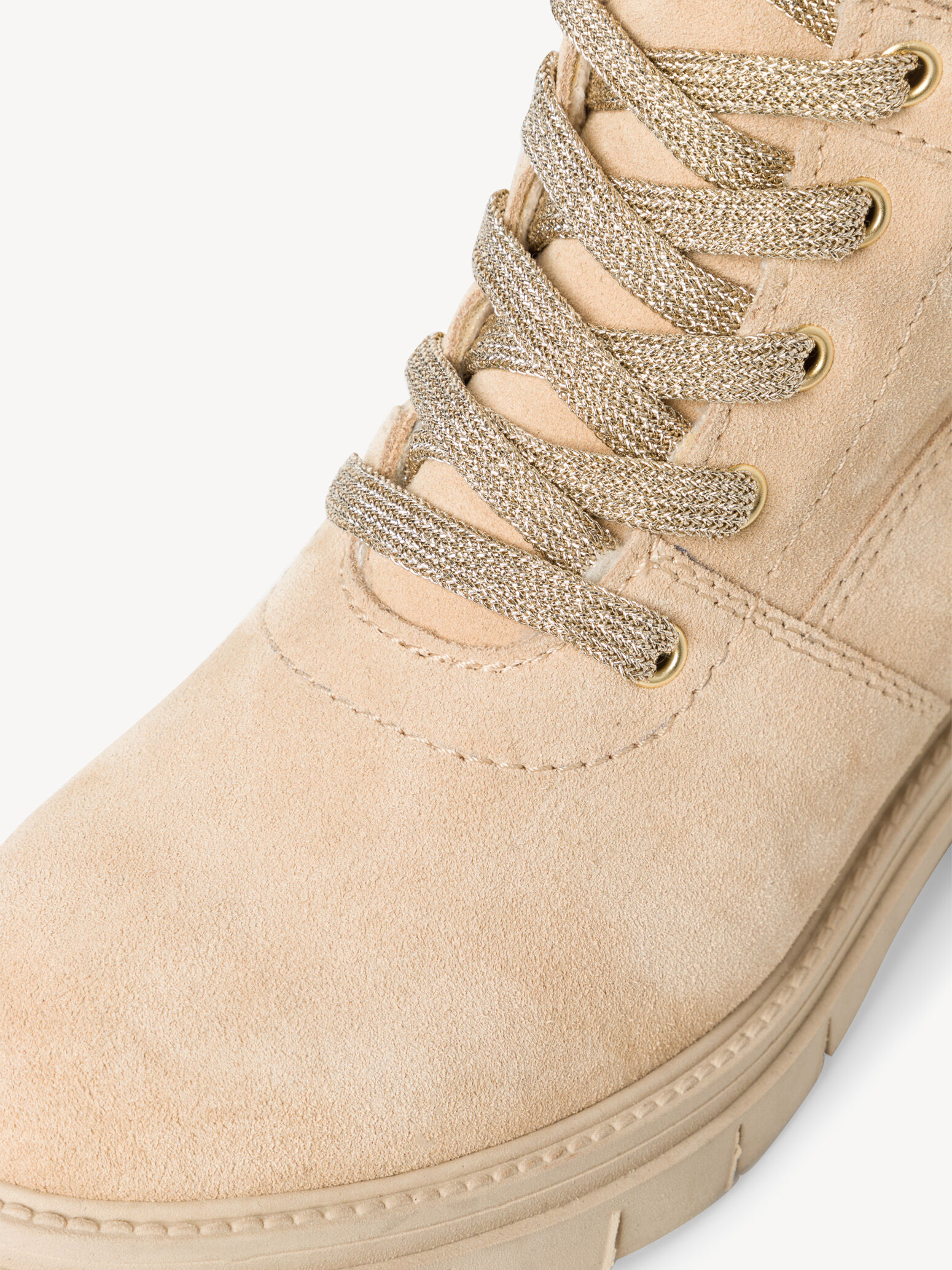 Bottine en cuir - beige doublure chaude