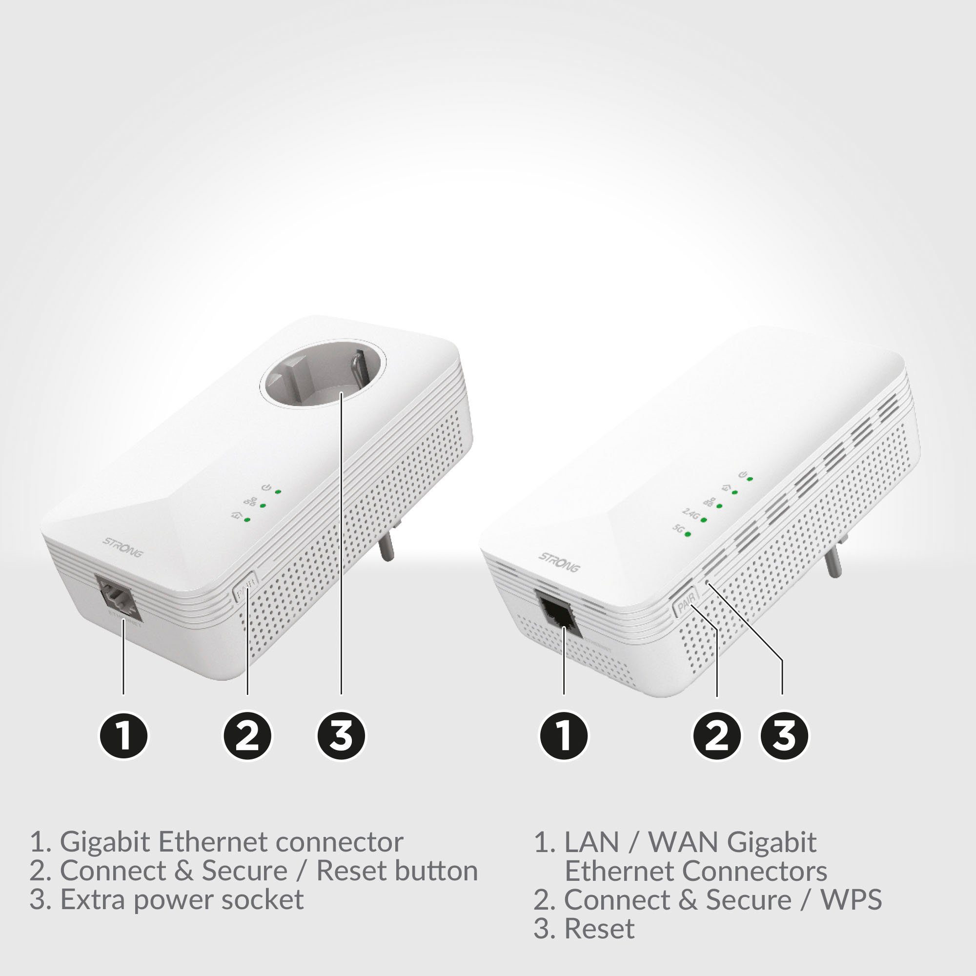 Strong POWERLINE WI-FI 1000 KIT Reichweitenverstärker