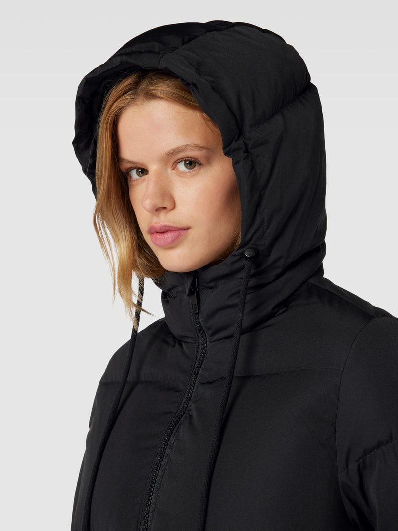 Daunenjacke mit Daunen-Feder-Füllung Modell 'LOUISE' in schwarz