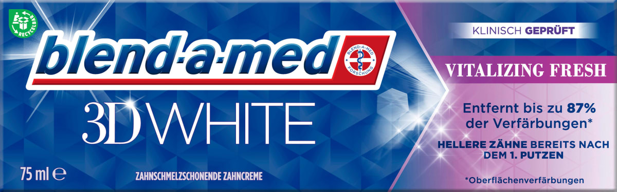 Zahnpasta 3D White Vitalizing Fresh, 75 ml