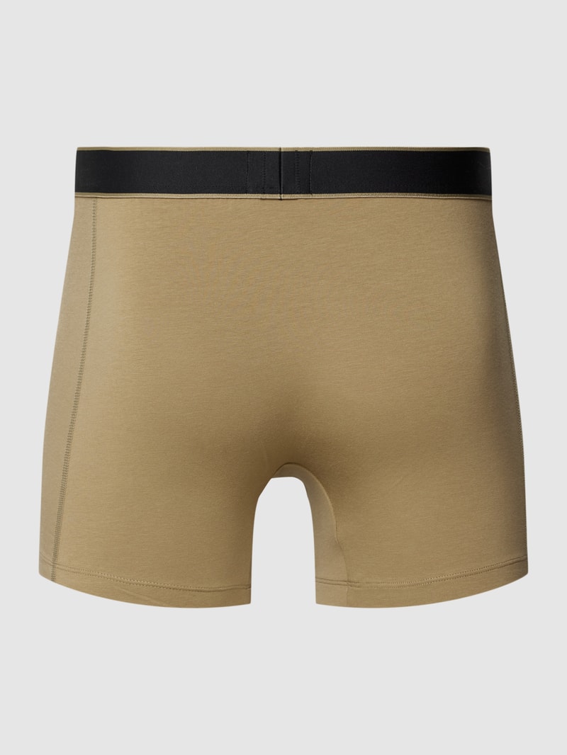 Trunks mit Label-Print in olivgrün