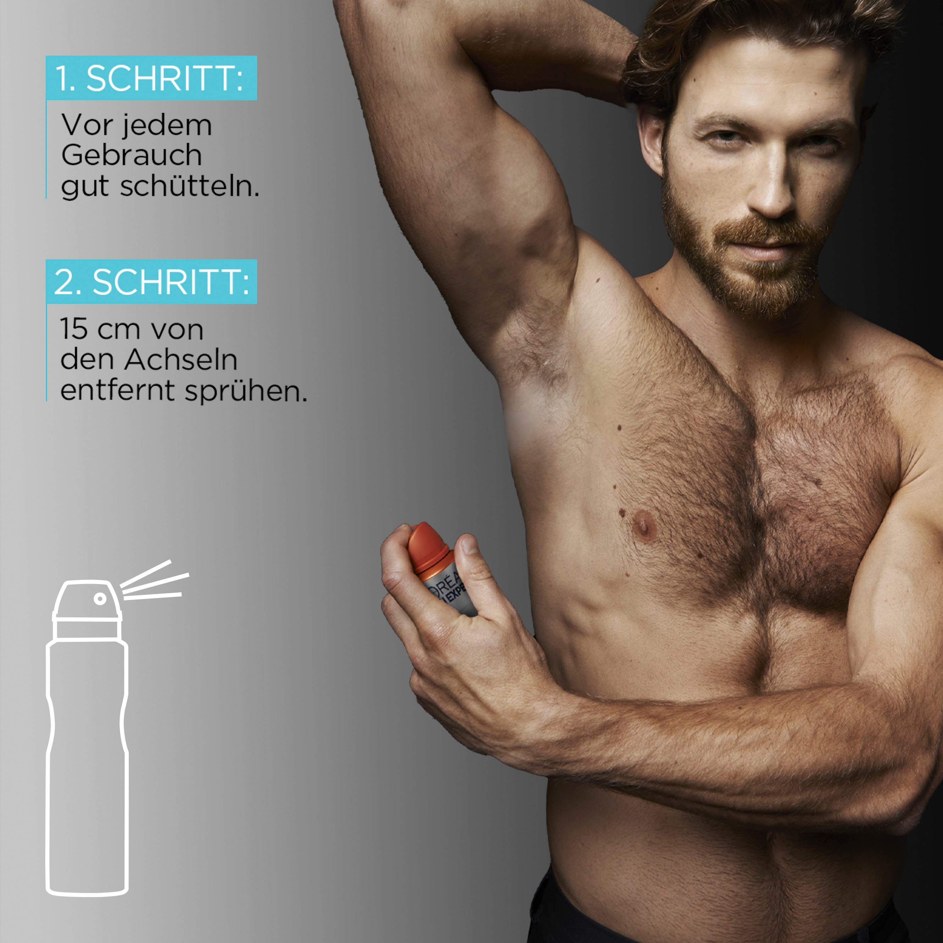 L'ORÉAL PARIS MEN EXPERT Deo-Spray Cool Power, mit 48H Cooling-Effekt