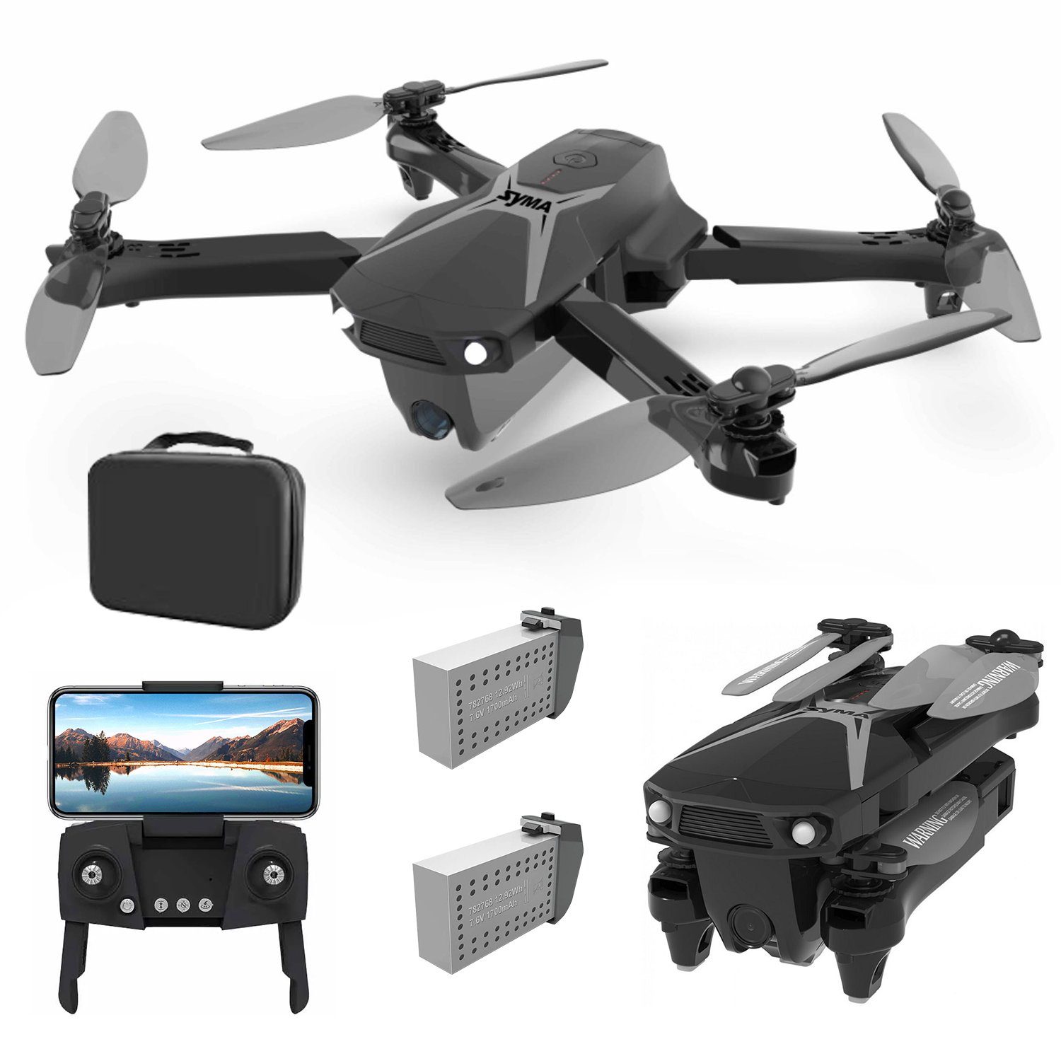 PENGBU RC RC Drone für Erwachsene und Kinder mit Kamera 4k HD 1080P Drohne (1080P-5G, Set, Komplettset, 27 Mins Lange Flugzeit, Faltbare und tragbare Drohne)