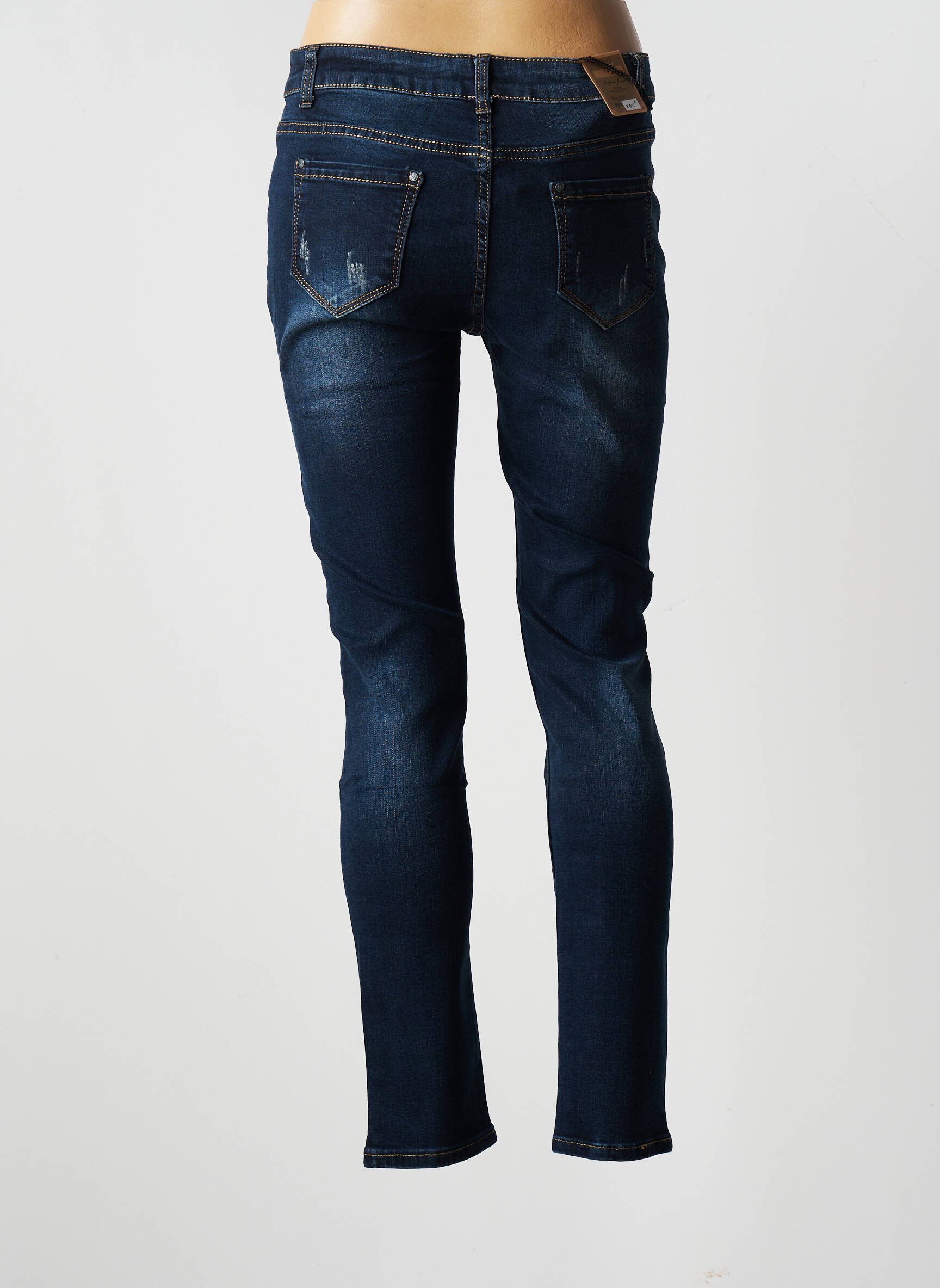 X Max Jeans Coupe Slim Femme couleur bleu