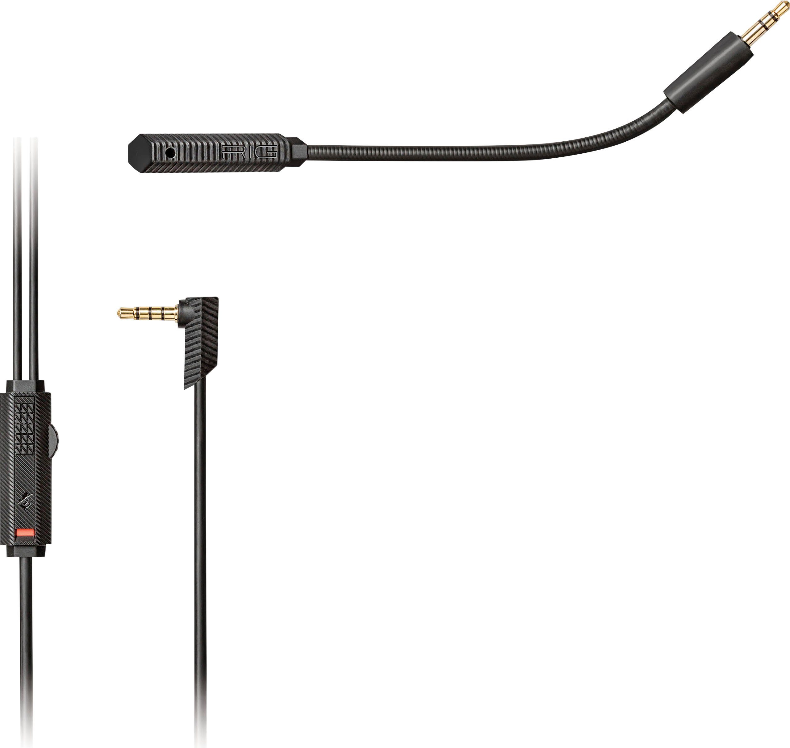 nacon Nacon RIG 400HS Gaming-Headset, Camo-schwarz, 3,5 mm Klinke Gaming-Headset (Mikrofon abnehmbar, kabelgebunden, Stereo, Over Ear, PC, Mac, PS4-Lizenz)