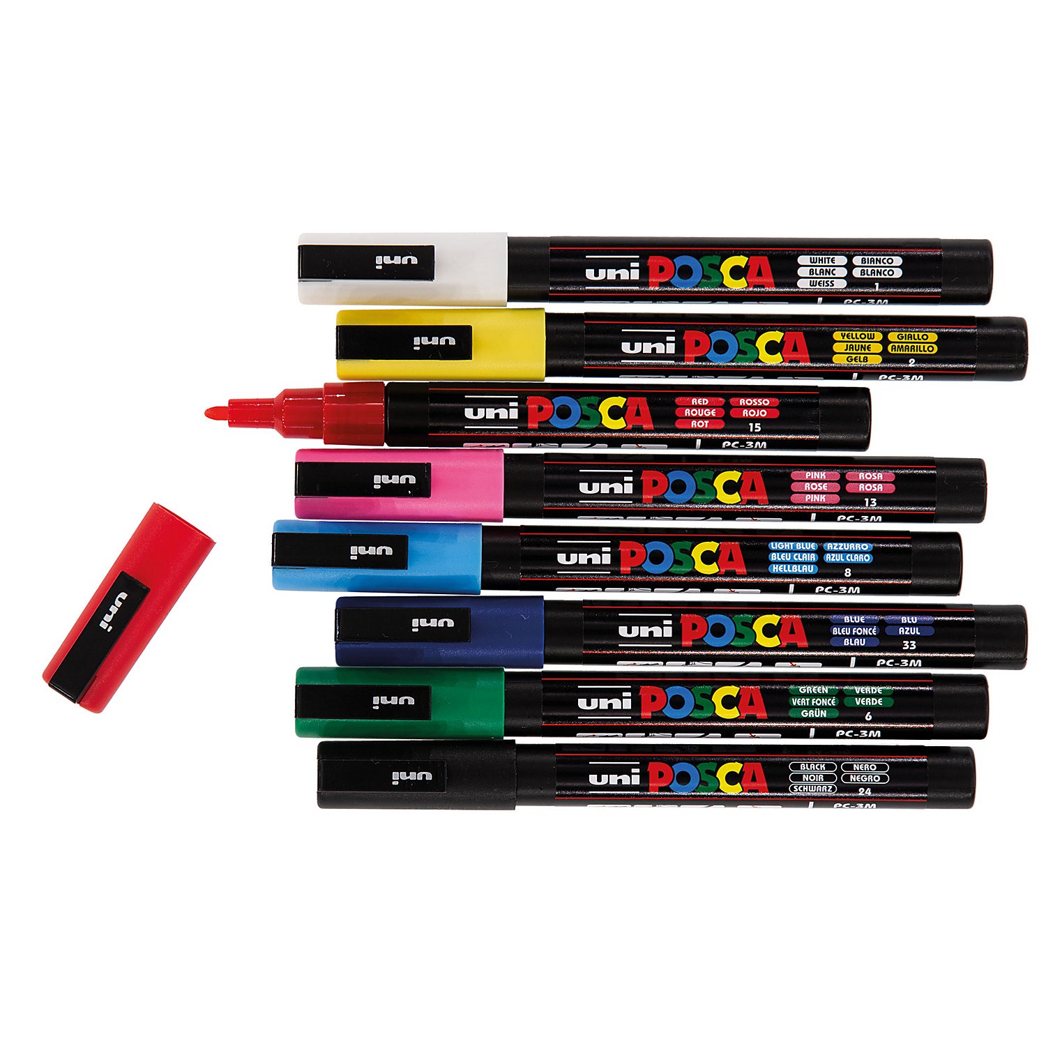 POSCA Marker, PC3M, 8 Stifte