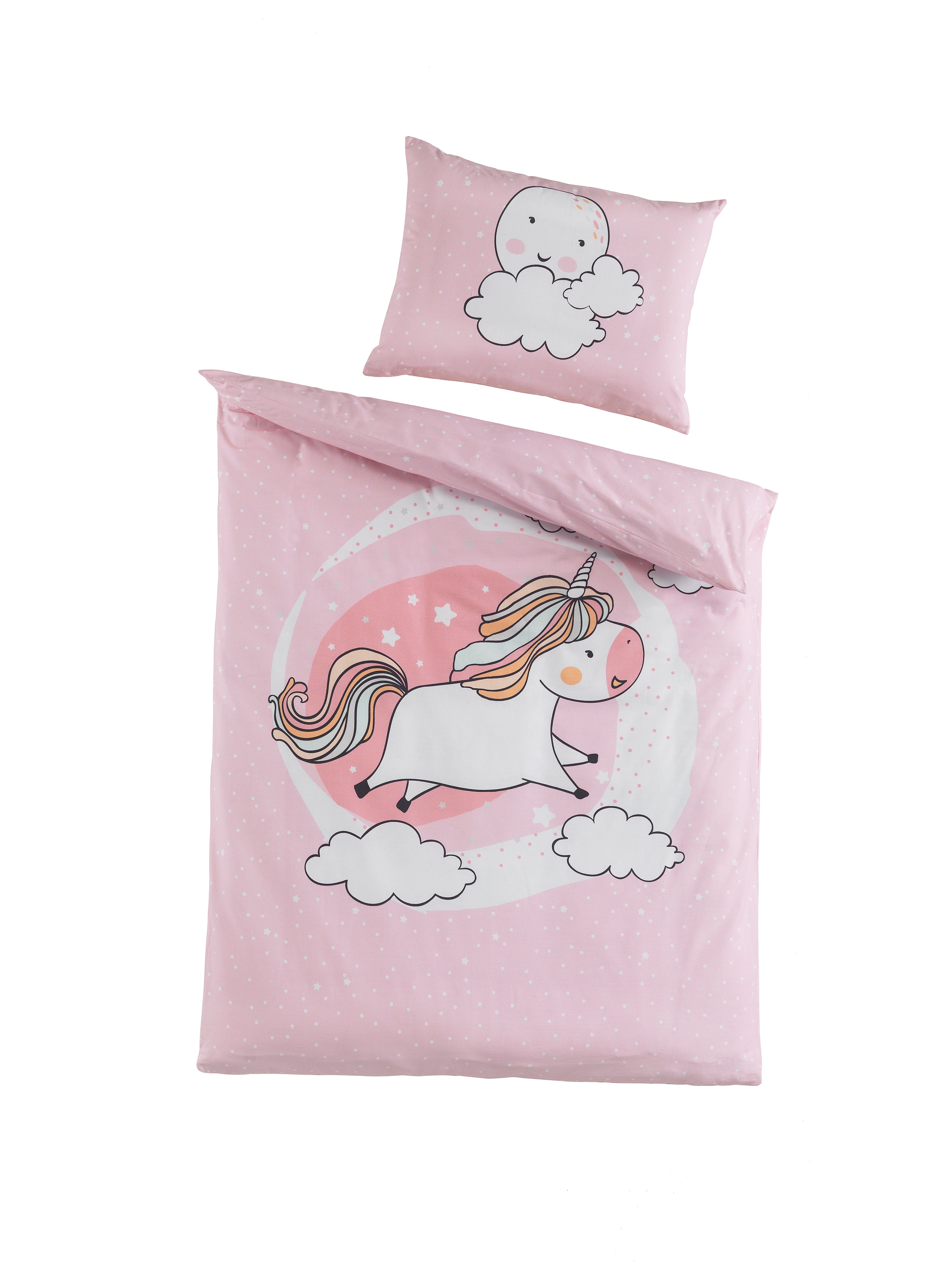 Babybettwäsche Baby Bettwäsche Set 100x135 Bettbezug Babybett Bettwäsche 100x135, Carpe Sonno, Renforce, 2 teilig, Kleinkind Babybettwäsche 100x 135 Neugeborene