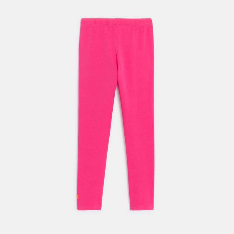 Legging fille rose en coton recyclé Catimini
