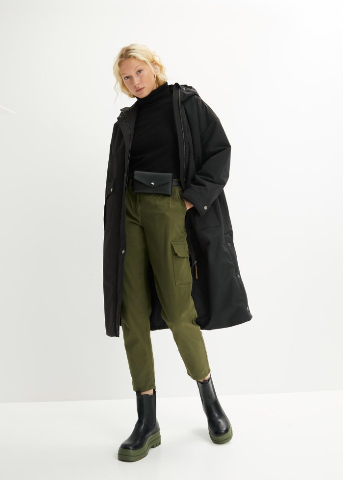 Winter-Parka, gefüttert, oversized