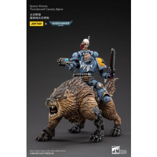 Warhammer 40k Actionfigur 1/18 Space Wolves Thunderwolf Cavalry Bjane