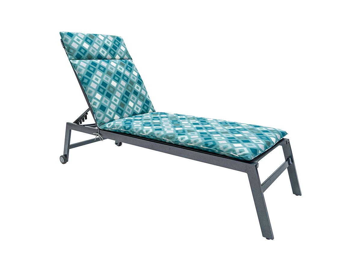 Madison Grids Sea Blue 190x60 Liegekissen