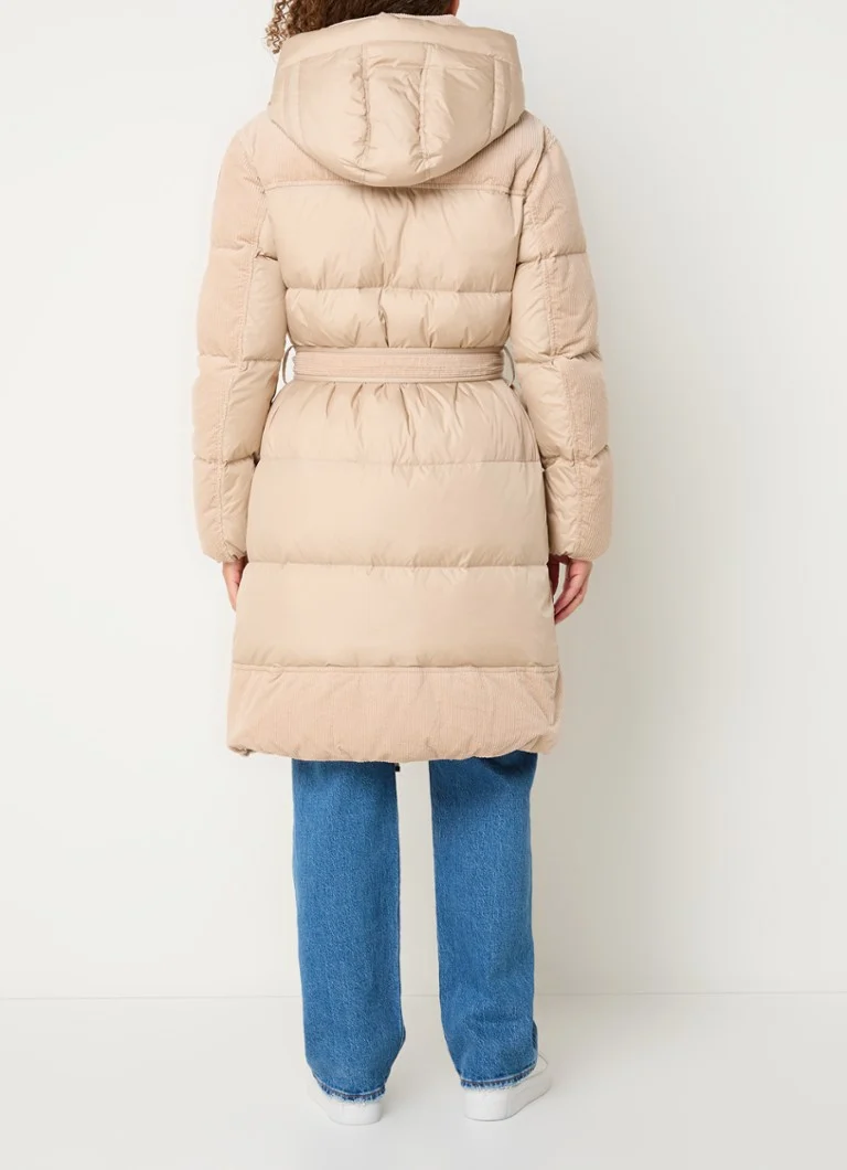 Doudoune matelassée Parajumpers Interstellar avec garnissage en duvet et capuche amovible