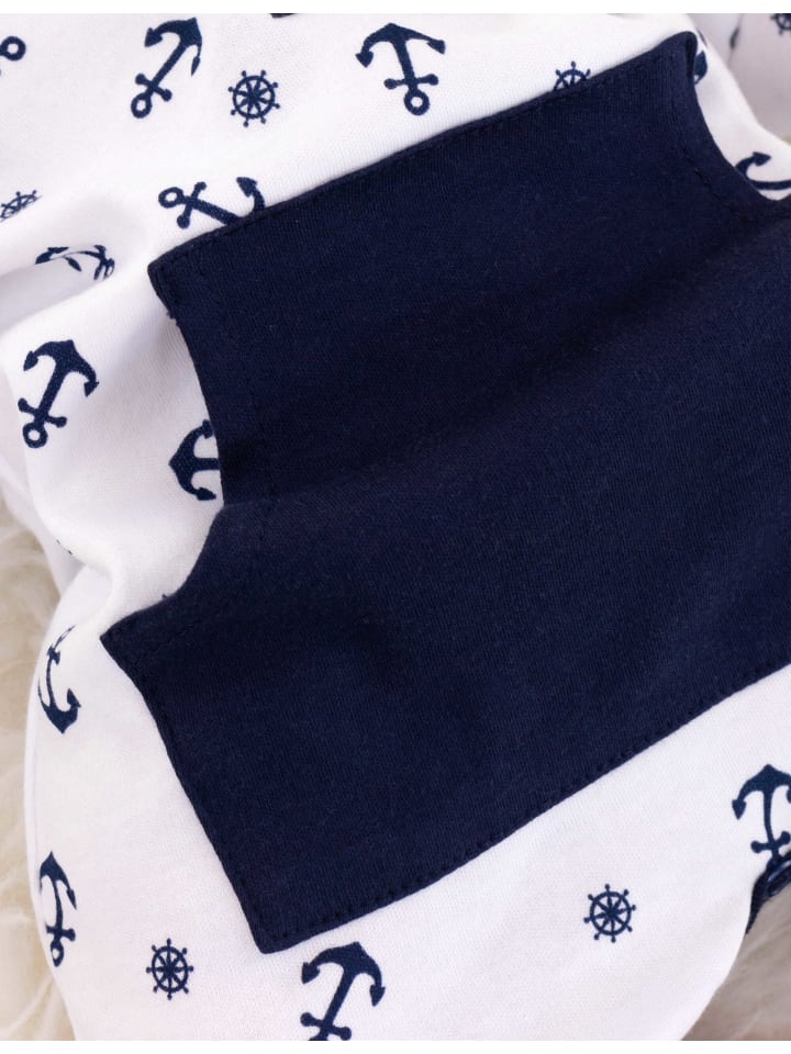 Makoma Overall Navigator in weiß dunkelblau günstig kaufen