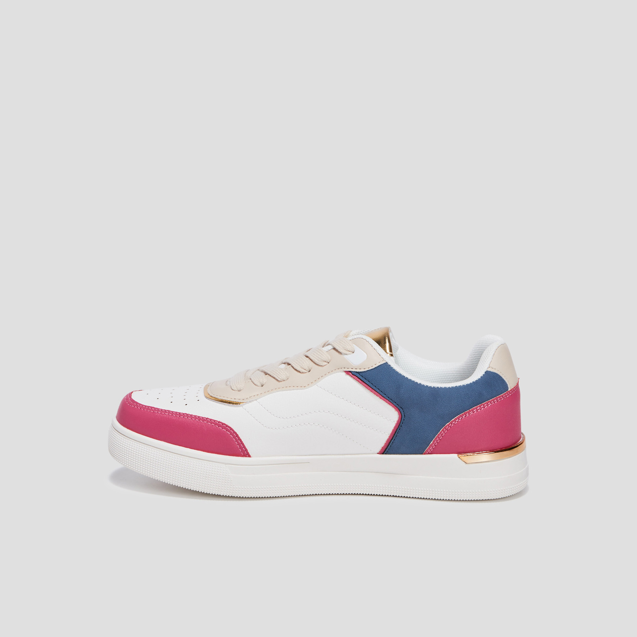 Tennis à lacets multicolore femme | La Halle