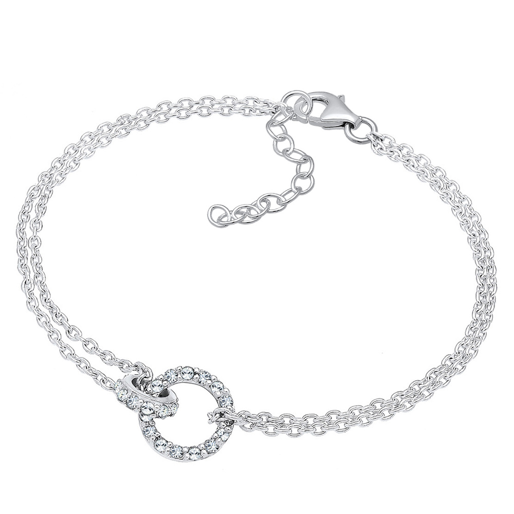 Elli Elli Bracelet Cercle Cristal Femme  (925/1000) Argent Bracelet