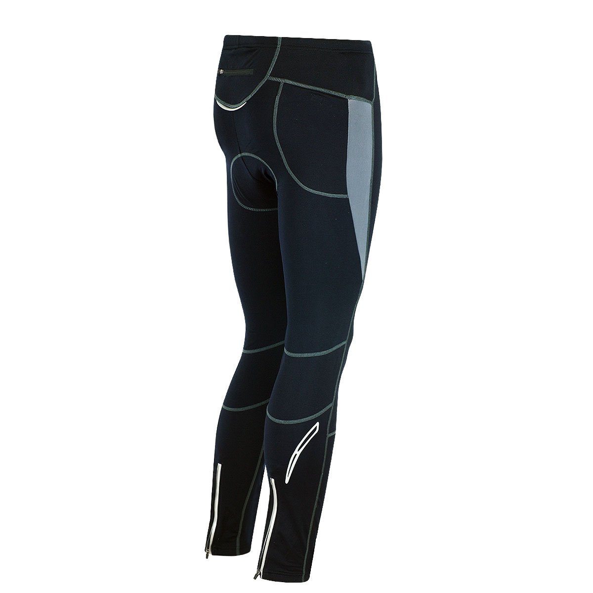 Airtracks Fahrradhose Herren Thermo Fahrradhose Lang Pro T Radhose für kalte Touren Herbst-Winter, 3D Gepolstert  S M L XL XXl XXXL